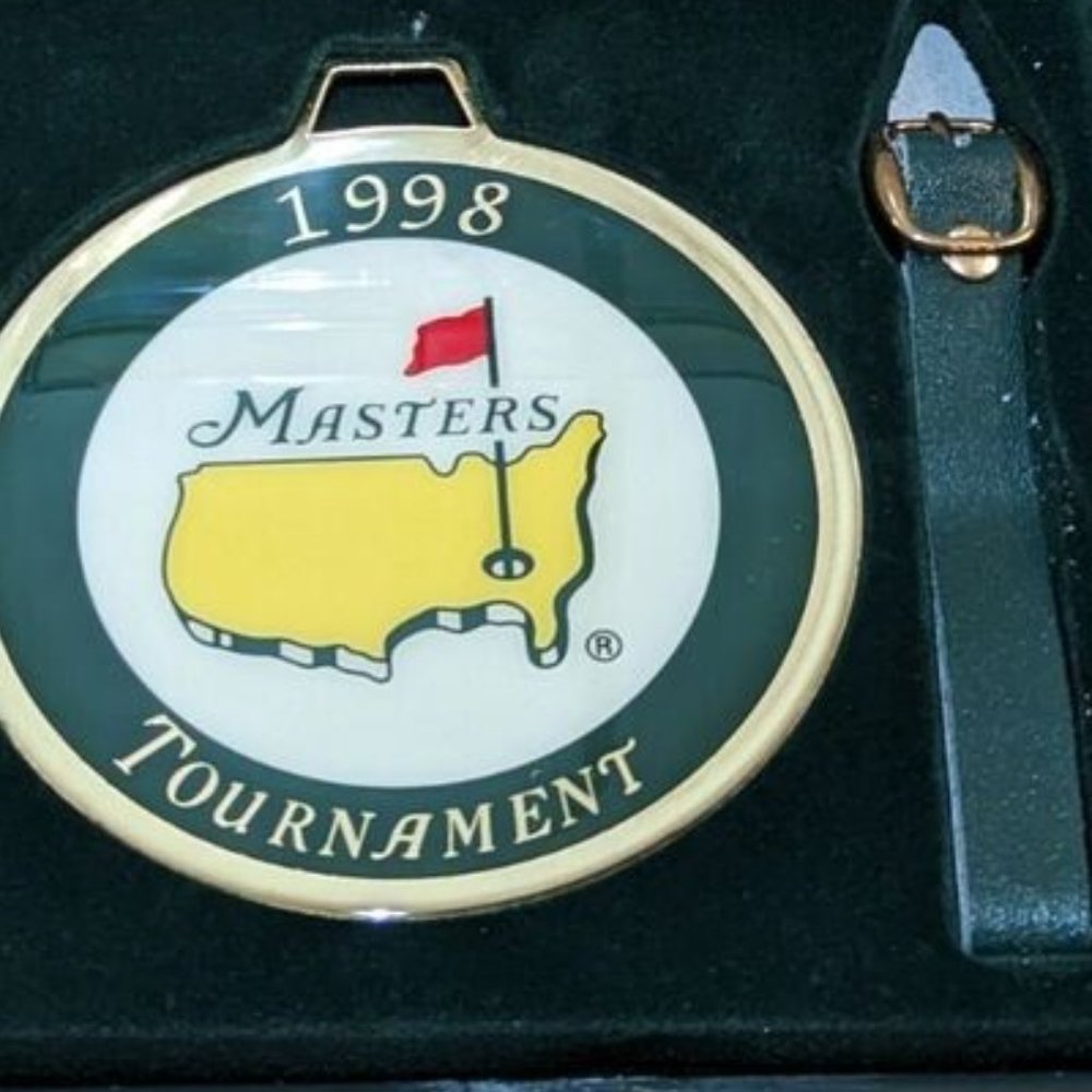 ❤️Vintage 1998 MASTER GOLF TOURNAMENT Augusta National  Golf  Tag Misprint Error